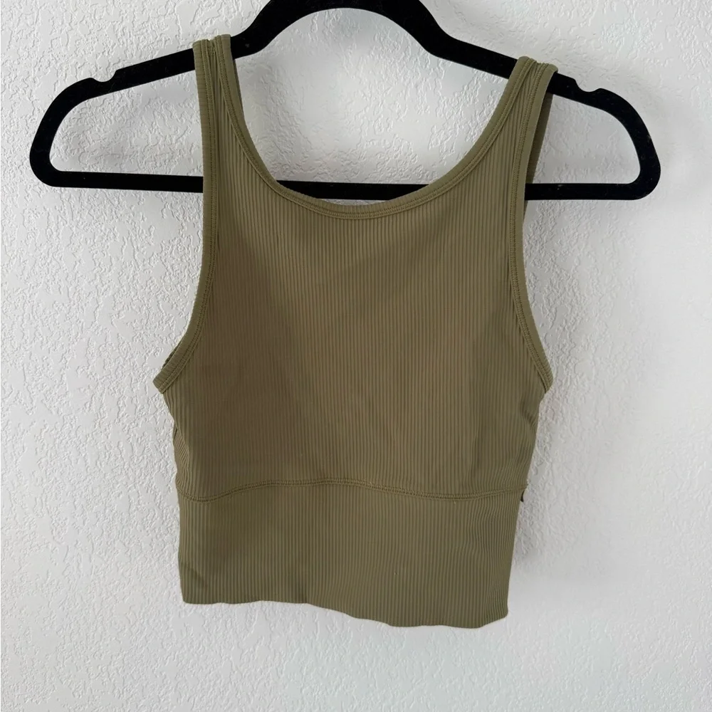 Lululemon Athletica Olive Ribbed Bra